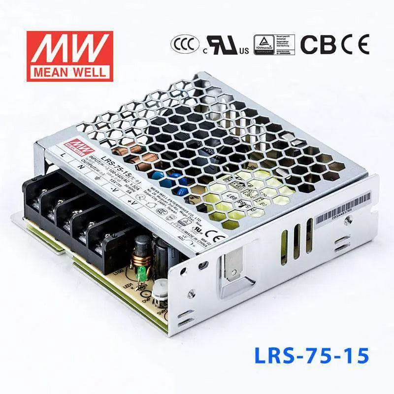 LRS-75-15 MEAN WELL Power Supply | HTD Electronics