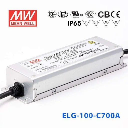ELG-100-C700A MEAN WELL Power Supply | HTD Electronics