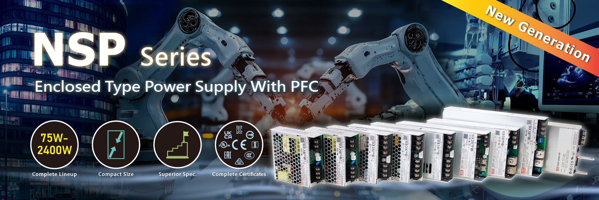 Industrial Power Supply Solutions MEAN WELL HTD Electronics