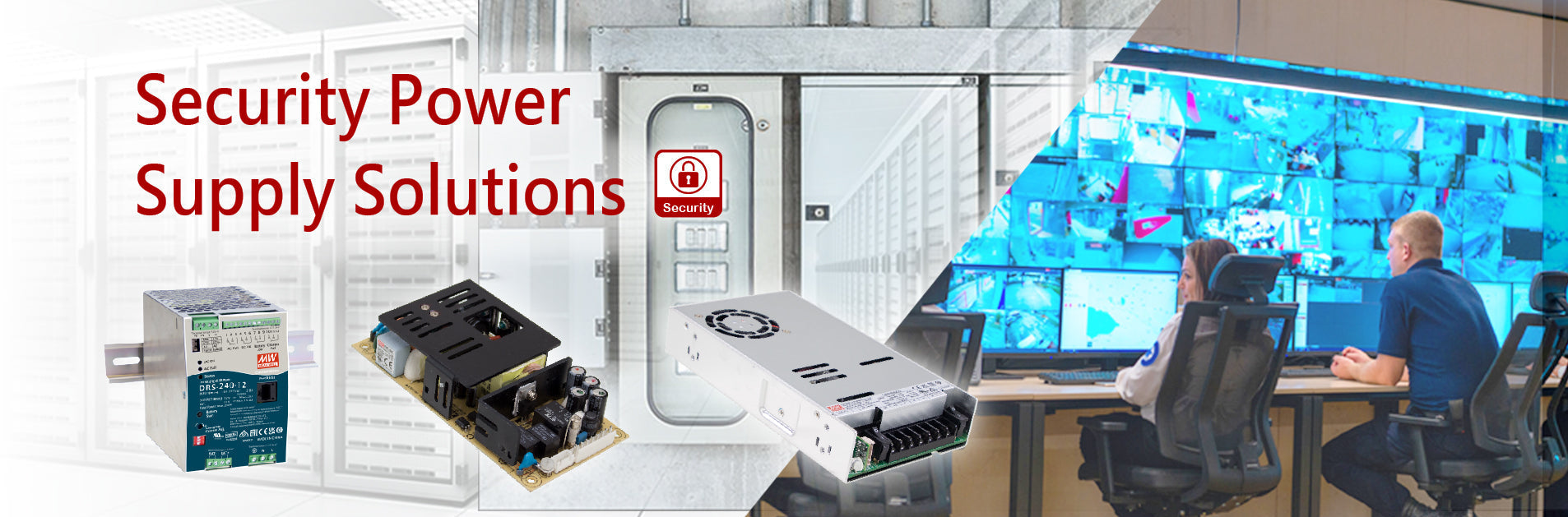 MEAN WELL Security AC/DC Power Supplies USA HTD Electronics