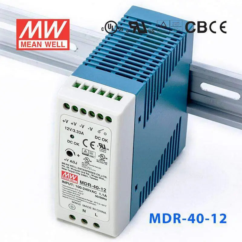 MDR-40-12 MEAN WELL Power Supply | HTD Electronics