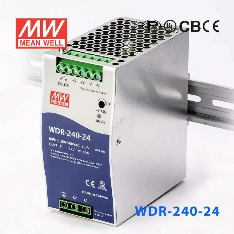 WDR-240-24 MEAN WELL Power Supply | HTD Electronics