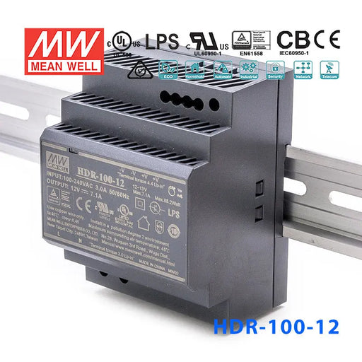 HDR-100-12 MEAN WELL Power Supply | HTD Electronics