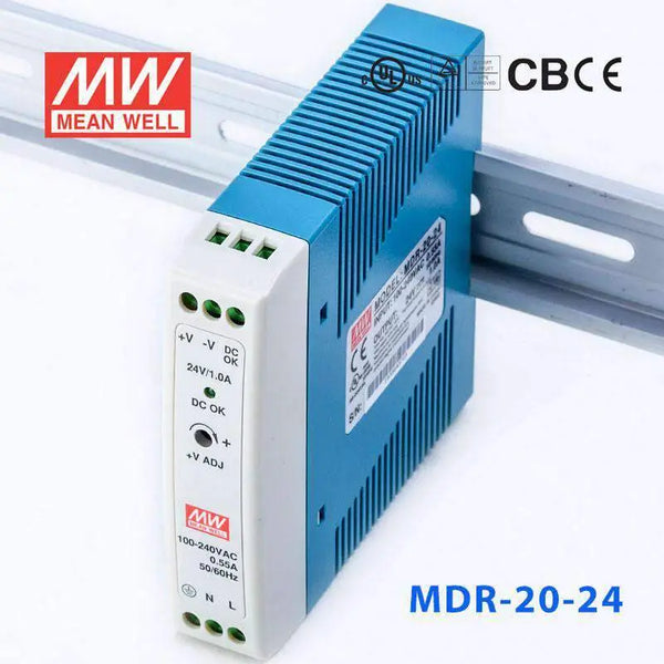 MDR-20-24 MEAN WELL Power Supply | HTD Electronics