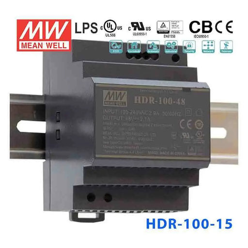 HDR-100-15 MEAN WELL Power Supply | HTD Electronics
