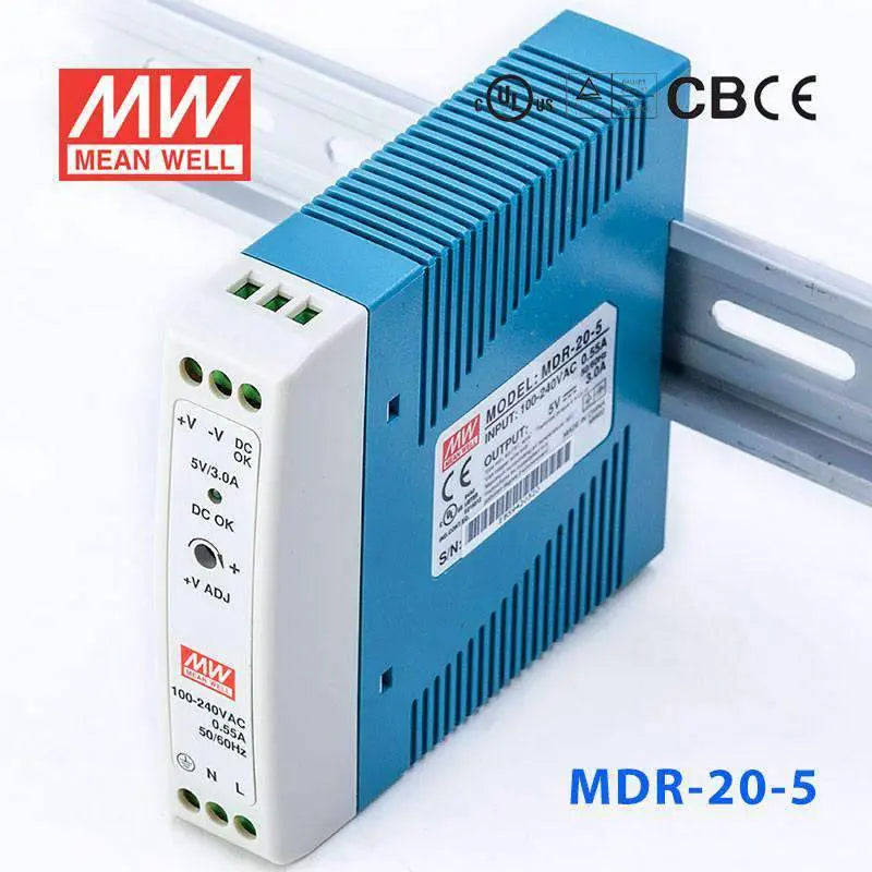 MDR-20-5 MEAN WELL Power Supply | HTD Electronics