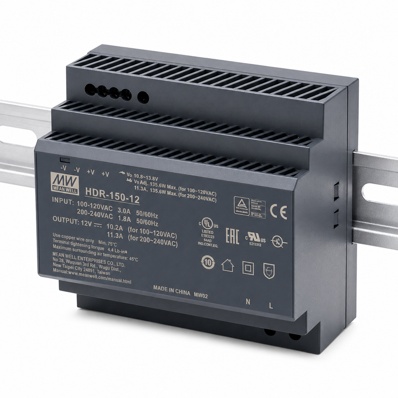 HDR-150 MEAN WELL Power Supply | HTD Electronics