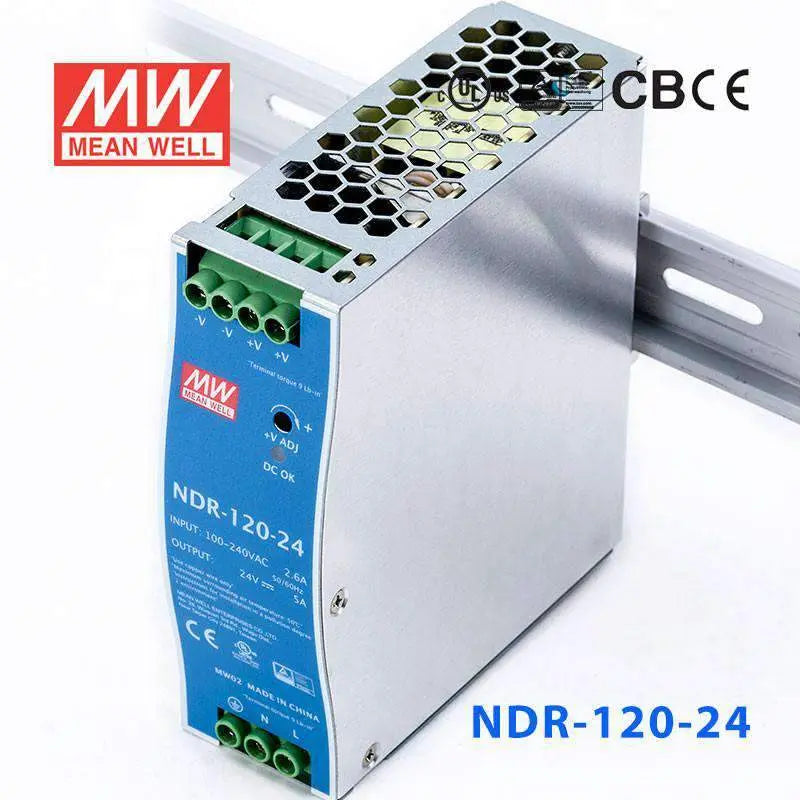 NDR-120-24 MEAN WELL Power Supply | HTD Electronics