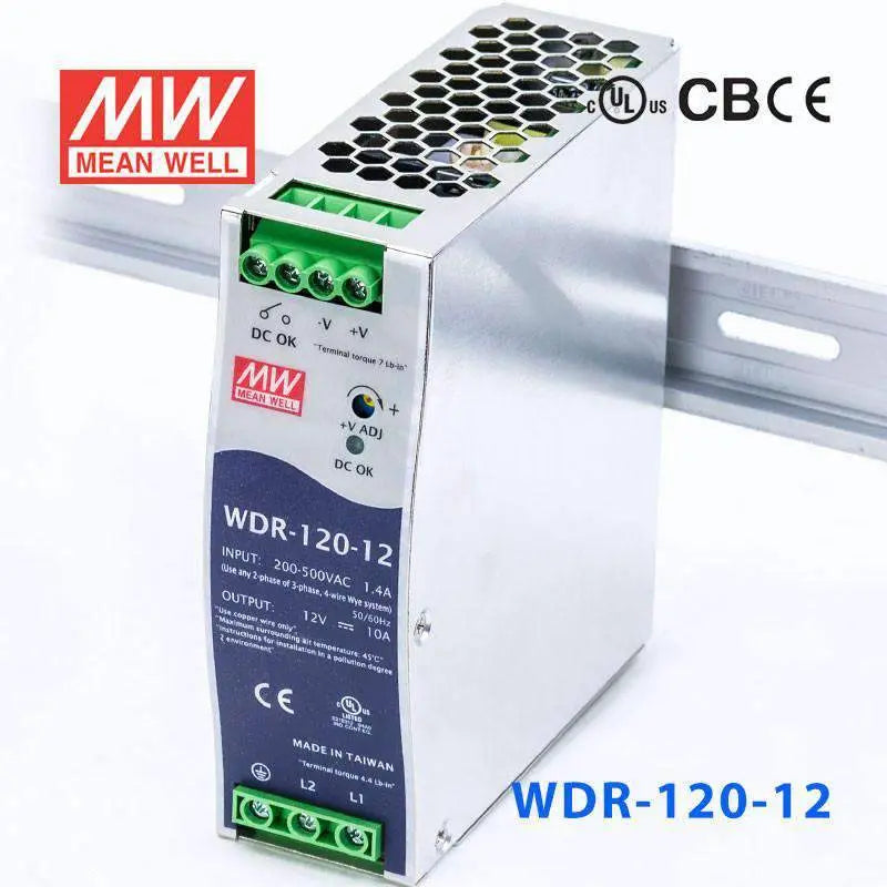 WDR-120-12 MEAN WELL Power Supply | HTD Electronics