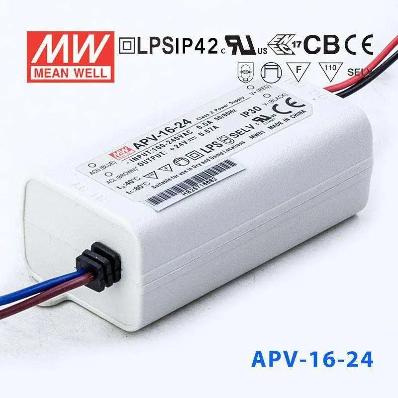 APV-16-24 MEAN WELL Power Supply | HTD Electronics