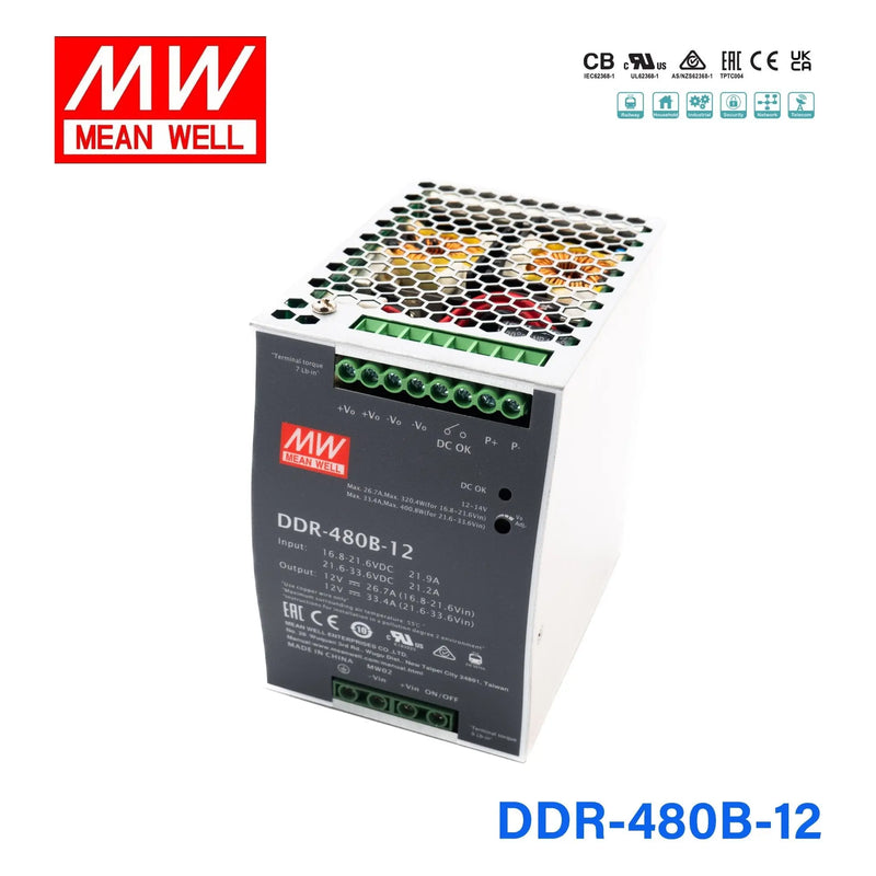 DDR-480B-12 MEAN WELL Power Supply | HTD Electronics