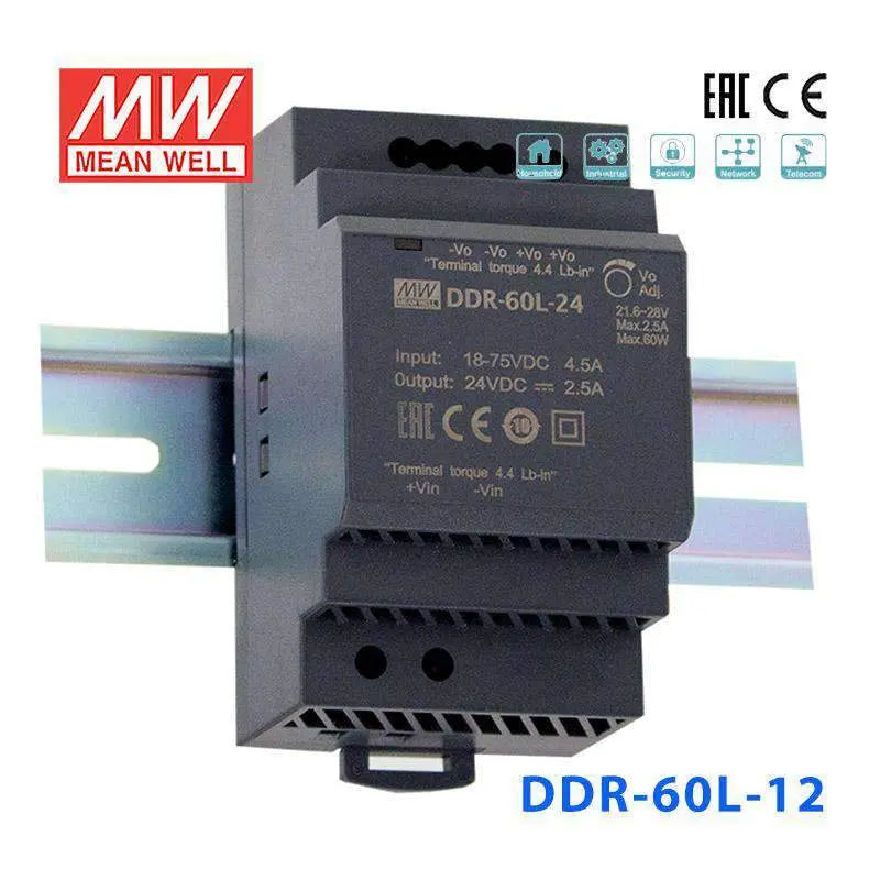 DDR-60L-12 MEAN WELL Power Supply | HTD Electronics