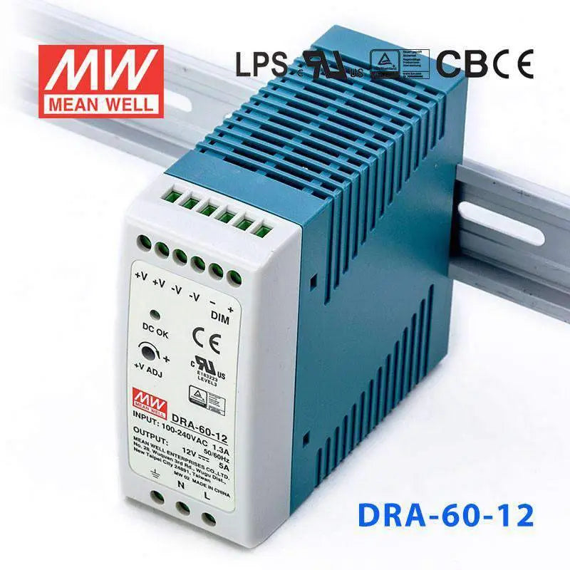 DRA-60-12 MEAN WELL Power Supply | HTD Electronics