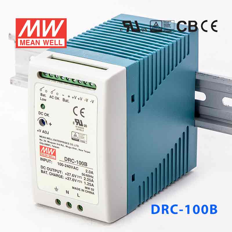 DRC-100B MEAN WELL Power Supply | HTD Electronics