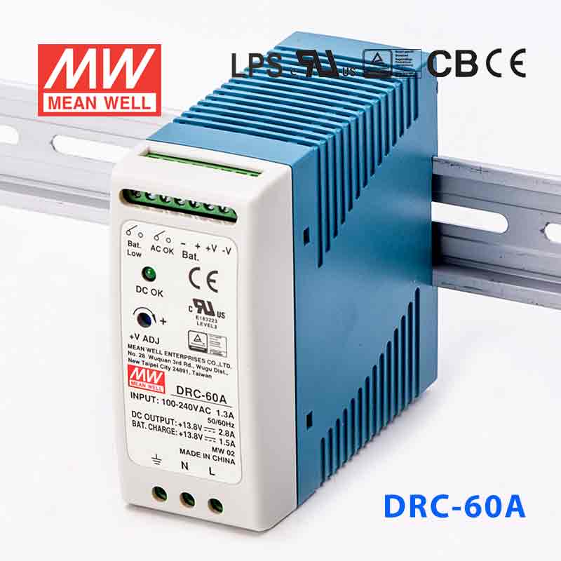 DRC-60A MEAN WELL Power Supply | HTD Electronics