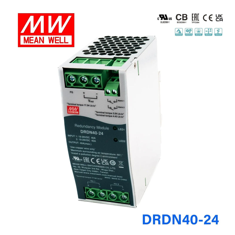 DRDN40-24 MEAN WELL Power Supply | HTD Electronics