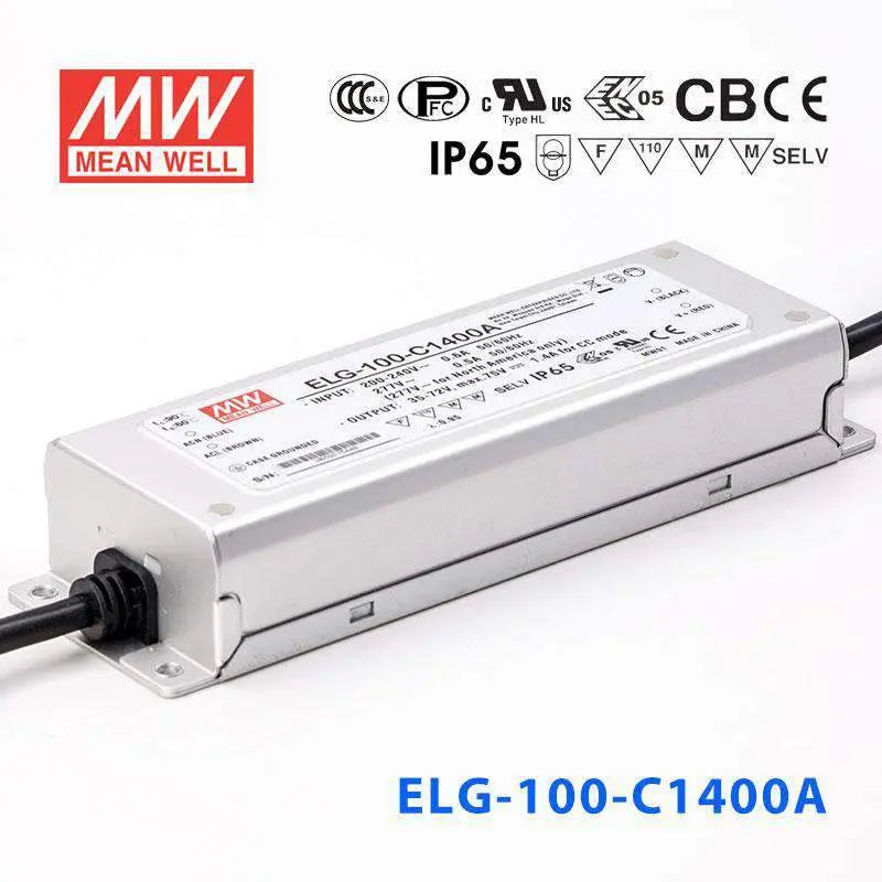 ELG-100-C1400A MEAN WELL Power Supply | HTD Electronics