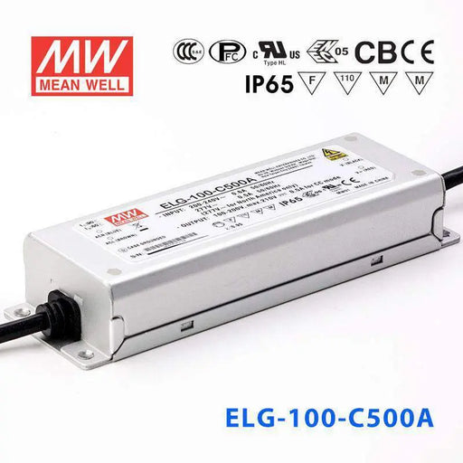 ELG-100-C500A MEAN WELL Power Supply | HTD Electronics