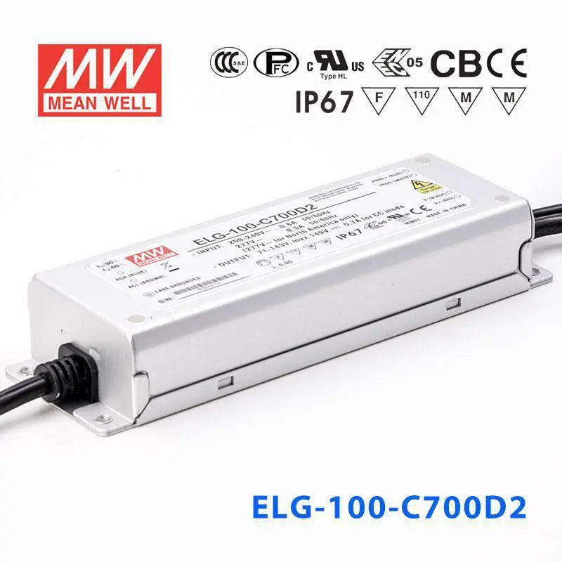 ELG-100-C700AB MEAN WELL Power Supply | HTD Electronics