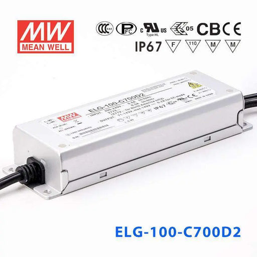 ELG-100-C700D2 MEAN WELL Power Supply | HTD Electronics