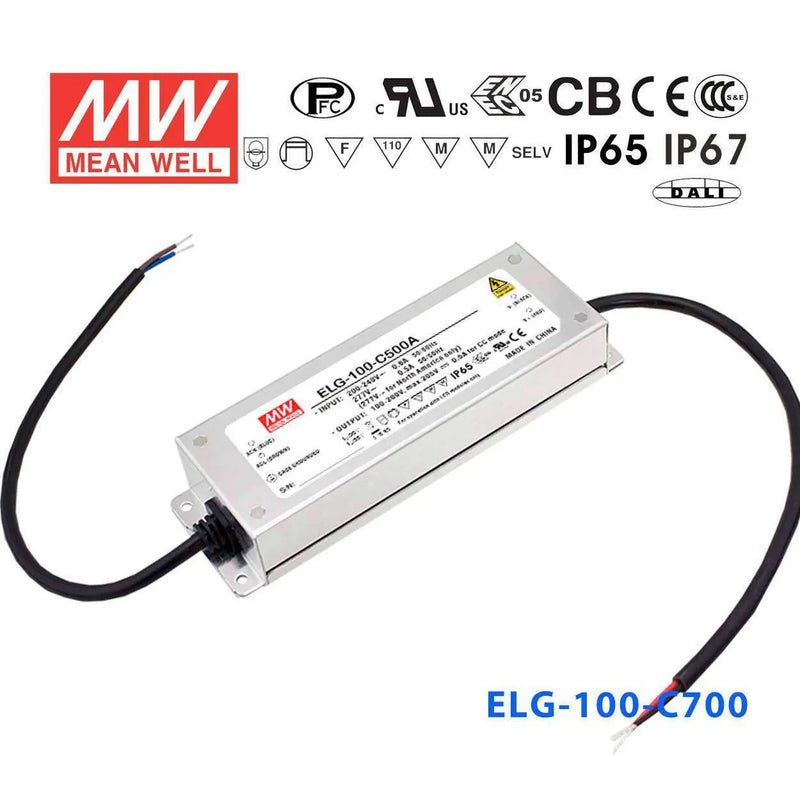 ELG-100-C700DA MEAN WELL Power Supply | HTD Electronics