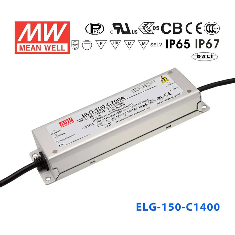ELG-150-C1400DA MEAN WELL Power Supply | HTD Electronics