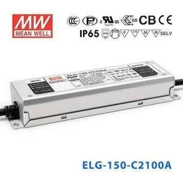 ELG-150-C2100D2 MEAN WELL Power Supply | HTD Electronics