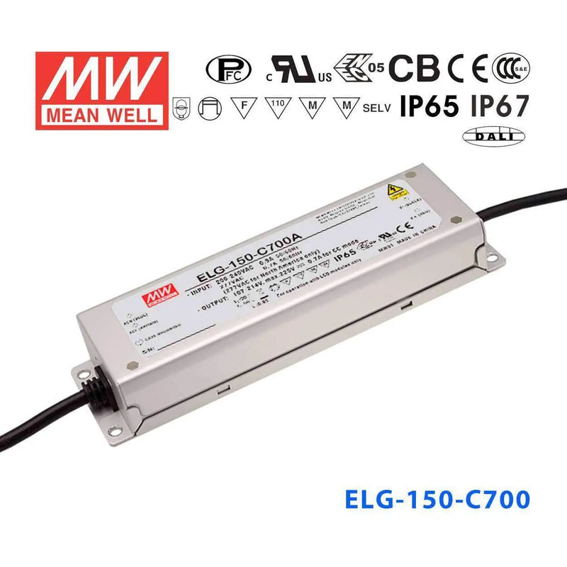 ELG-150-C700DA MEAN WELL Power Supply | HTD Electronics
