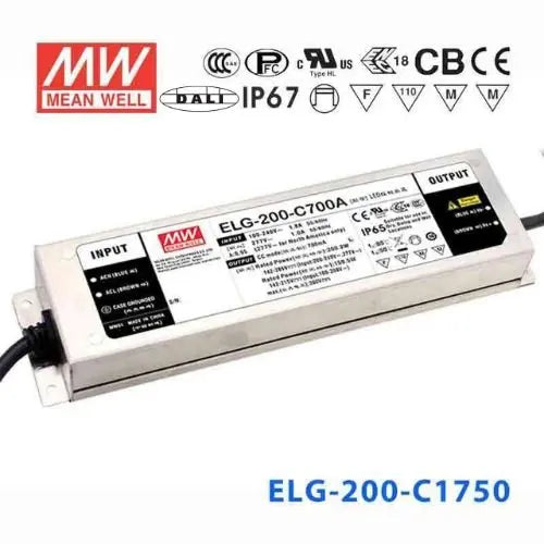 ELG-200-C1750DA MEAN WELL Power Supply | HTD Electronics