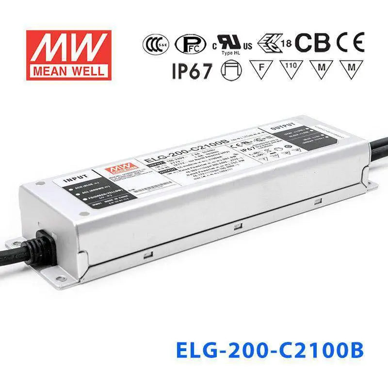ELG-200-C2100B MEAN WELL Power Supply | HTD Electronics