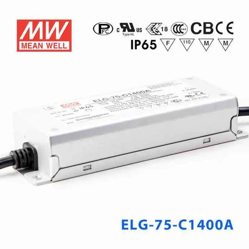 ELG-75-C1400A MEAN WELL Power Supply | HTD Electronics