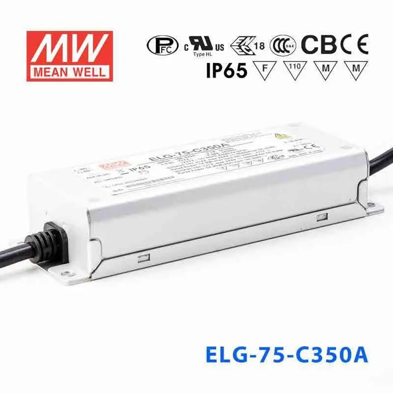 ELG-75-C350A MEAN WELL Power Supply | HTD Electronics