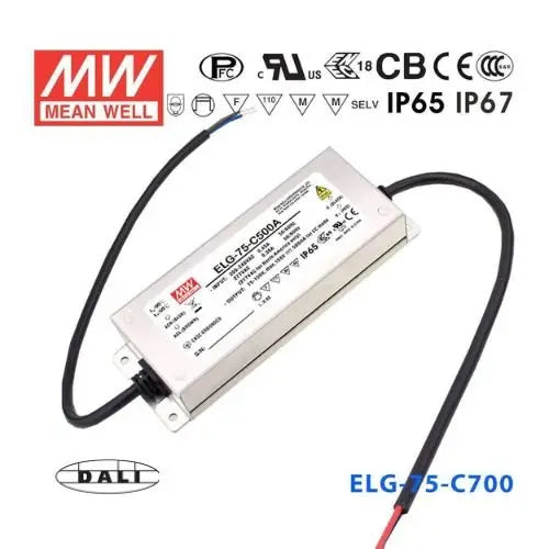 ELG-75-C700DA MEAN WELL Power Supply | HTD Electronics