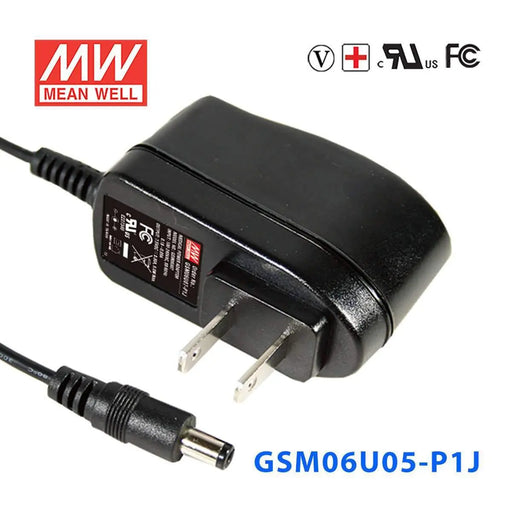 GSM06U05-P1J MEAN WELL Power Supply | HTD Electronics