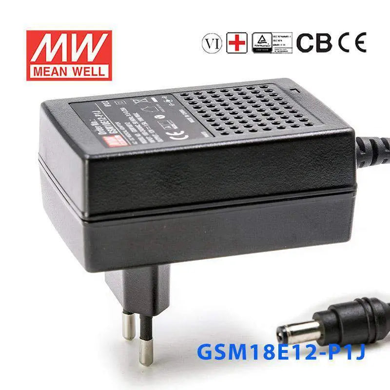 GSM18E12-P1J MEAN WELL Power Supply | HTD Electronics