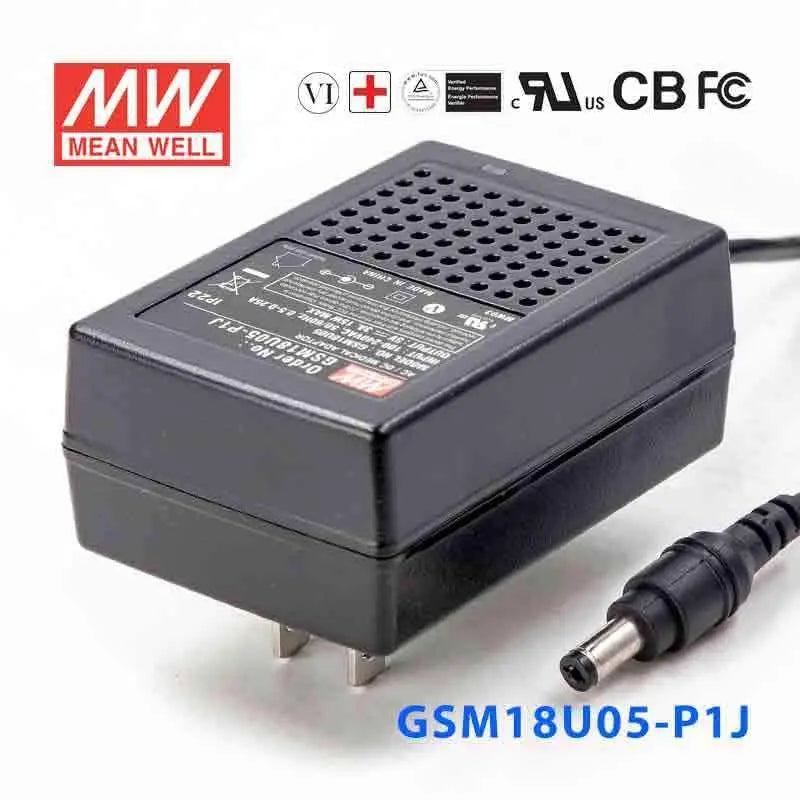 GSM18U05-P1J MEAN WELL Power Supply | HTD Electronics