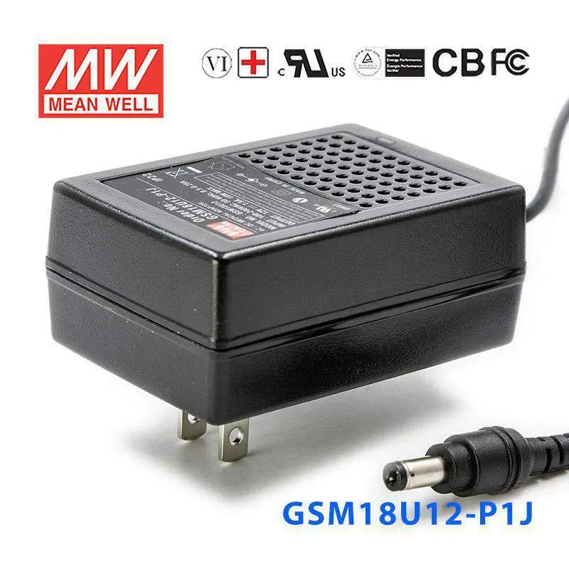 GSM18U12-P1J MEAN WELL Power Supply | HTD Electronics