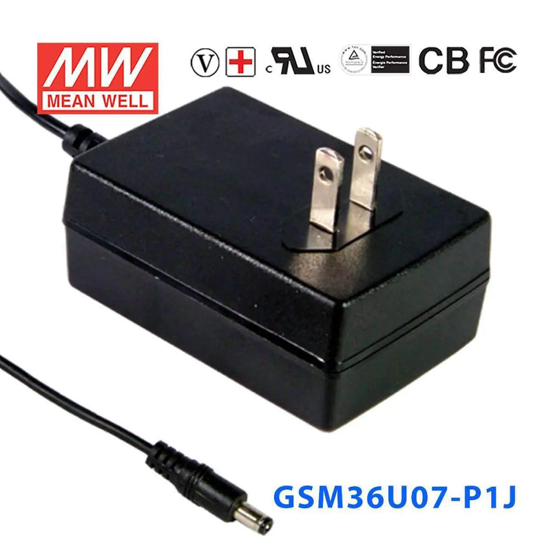 GSM36U07-P1J MEAN WELL Power Supply | HTD Electronics