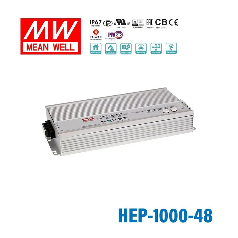 HEP-1000-48 MEAN WELL Power Supply | HTD Electronics