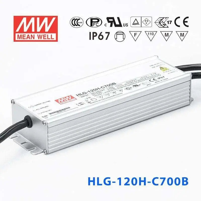 HLG-120H-C700B MEAN WELL Power Supply | HTD Electronics