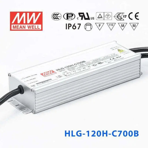 HLG-120H-C700B MEAN WELL Power Supply | HTD Electronics