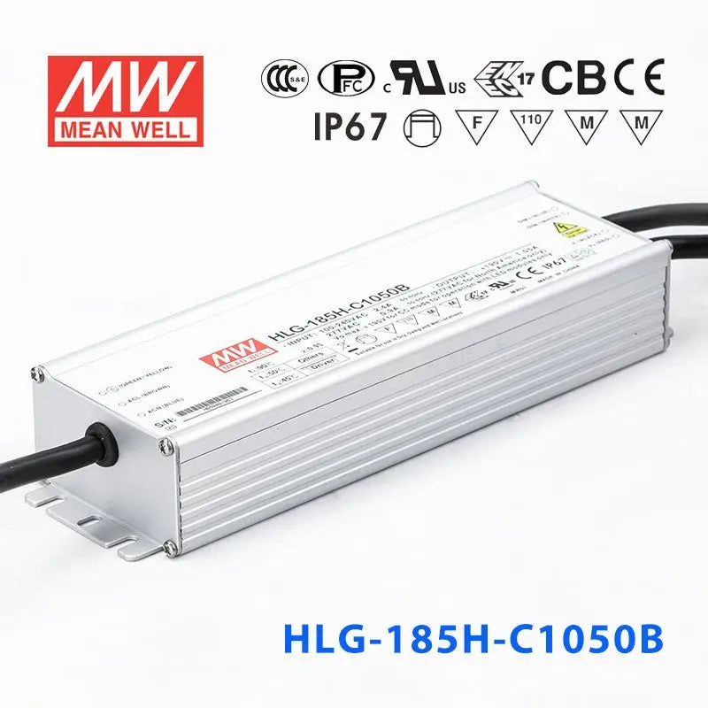 HLG-185H-C1050AB MEAN WELL Power Supply | HTD Electronics