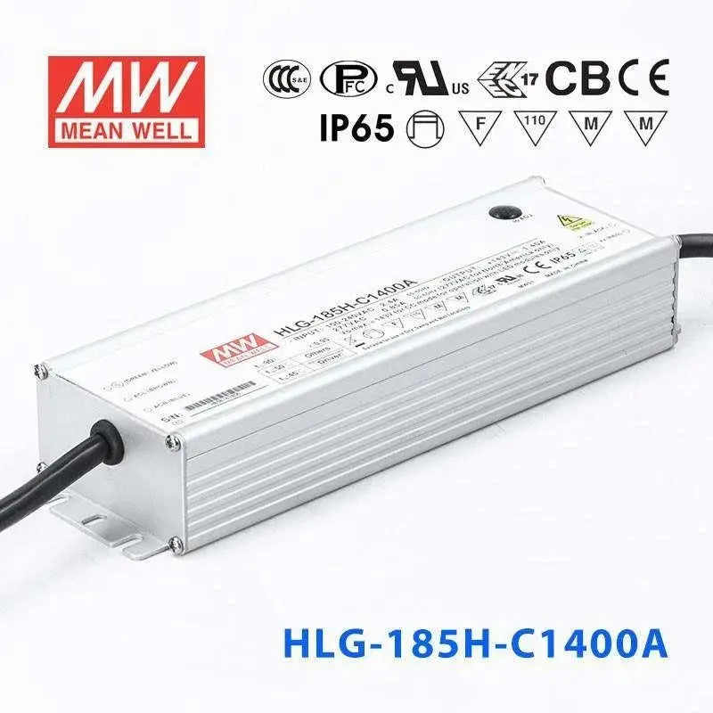 HLG-185H-C1400A MEAN WELL Power Supply | HTD Electronics