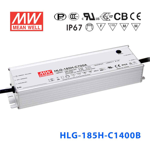 HLG-185H-C1400AB MEAN WELL Power Supply | HTD Electronics