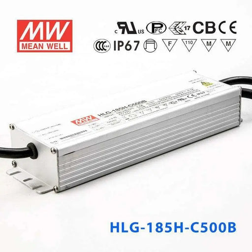 HLG-185H-C500B MEAN WELL Power Supply | HTD Electronics