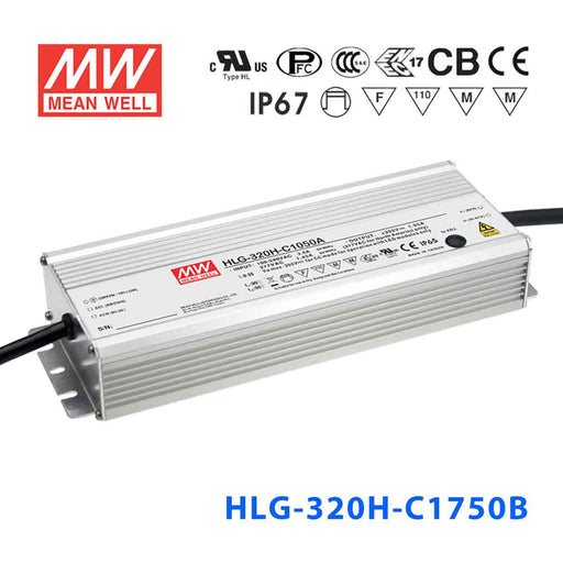 HLG-320H-C1750AB MEAN WELL Power Supply | HTD Electronics