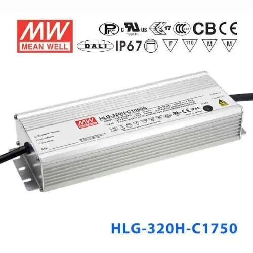 HLG-320H-C1750DA MEAN WELL Power Supply | HTD Electronics