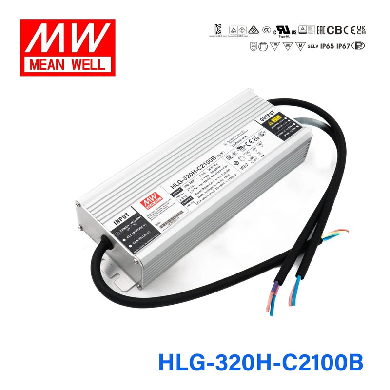HLG-320H-C2100B MEAN WELL Power Supply | HTD Electronics