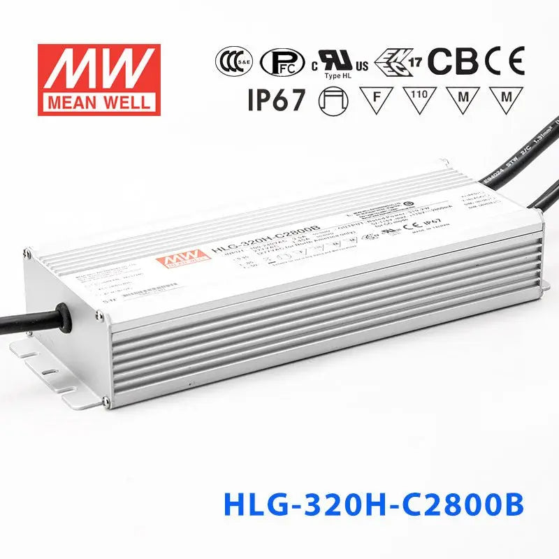 HLG-320H-C2800AB MEAN WELL Power Supply | HTD Electronics