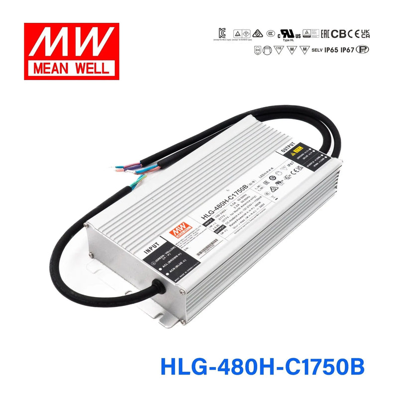 HLG-480H-C1750B MEAN WELL Power Supply | HTD Electronics